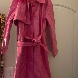 Pink Women's Trench Coat